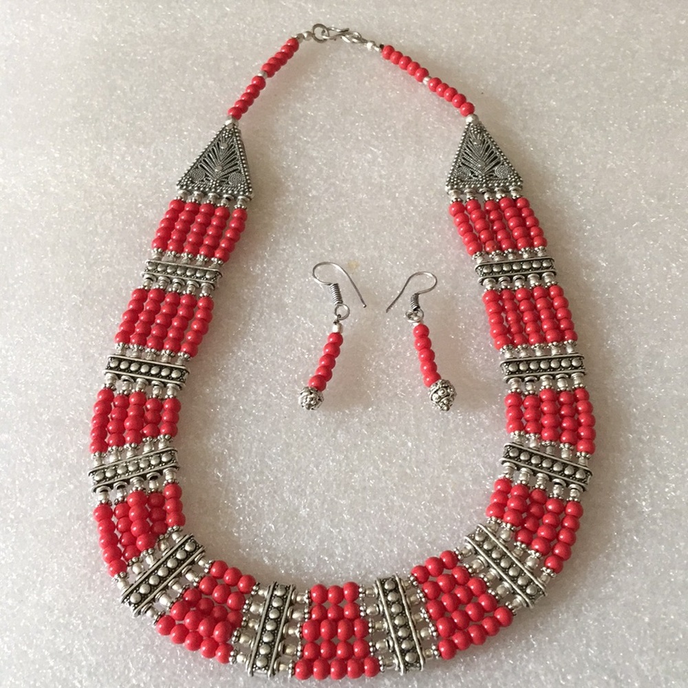 925 coral set